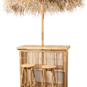 Ibiza Barretje met Parasol en 2 krukjes