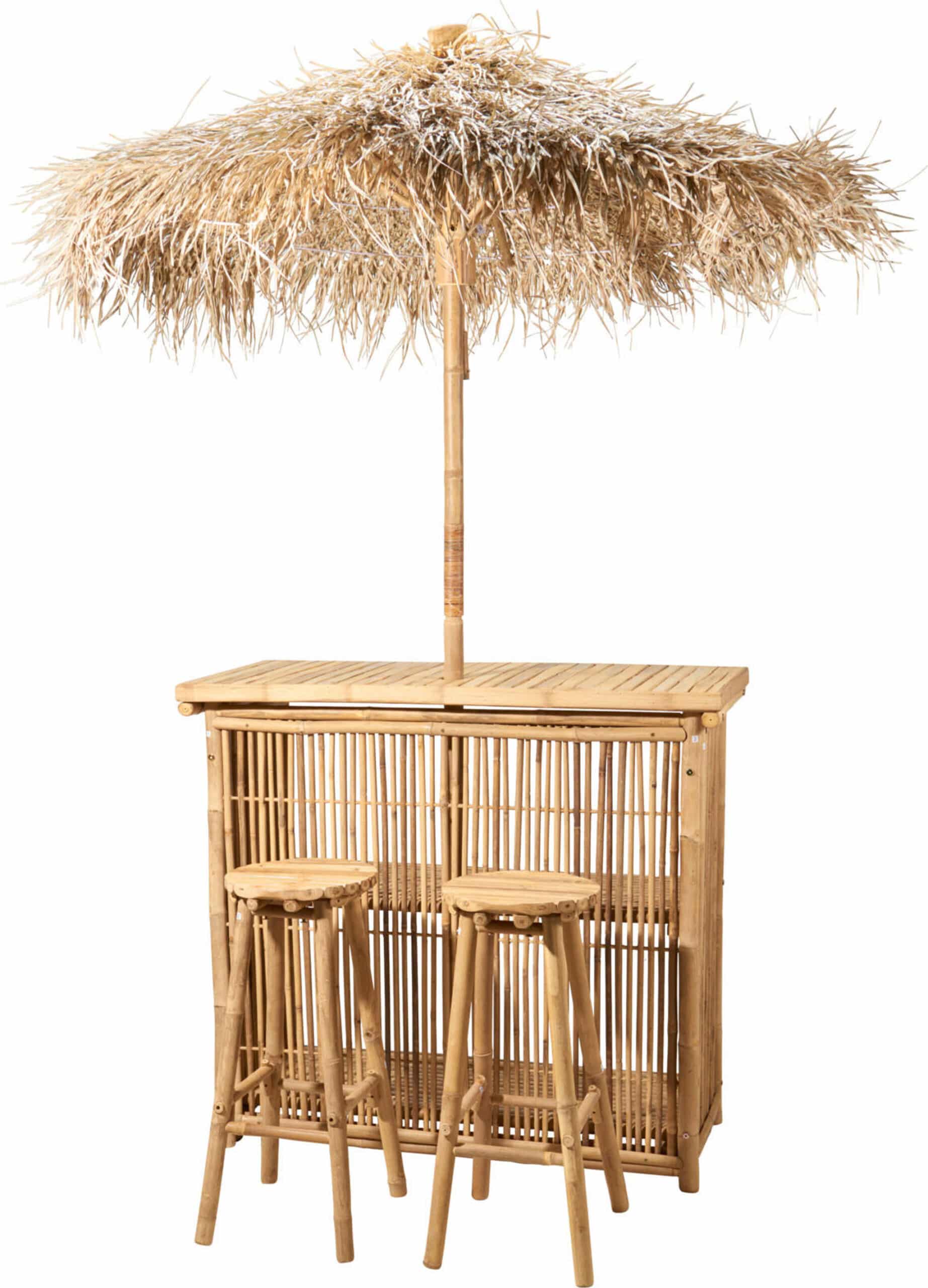 Ibiza Barretje met Parasol en 2 krukjes
