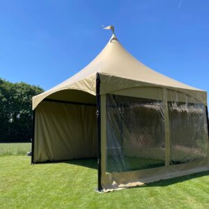 Pagodetent Zandkleur 5 x 5 meter